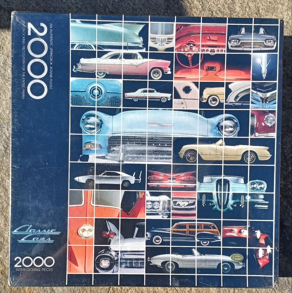 Vintage 2,000 pieces Classic Car Puzzle